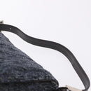 FENDI Mamma Baguette Shoulder Bag Beads Navy Silver Auth yk20696SAM-8