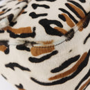 FENDI Leopard Mamma Baguette Shoulder Bag Harako White Silver Auth yk20700SAM-9