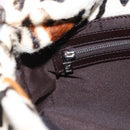 FENDI Leopard Mamma Baguette Shoulder Bag Harako White Silver Auth yk20700SAM-24