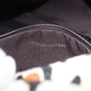 FENDI Leopard Mamma Baguette Shoulder Bag Harako White Silver Auth yk20700SAM-11