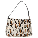 FENDI Leopard Mamma Baguette Shoulder Bag Harako White Silver Auth yk20700SAM-2