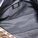 FENDI Mamma Baguette Shoulder Bag Harako leather Brown Silver Auth yk20701SAM-17