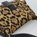 FENDI Mamma Baguette Shoulder Bag Harako leather Brown Silver Auth yk20701SAM-6