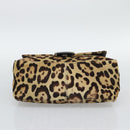 FENDI Mamma Baguette Shoulder Bag Harako leather Brown Silver Auth yk20701SAM-9
