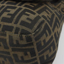 FENDI Zucca Canvas Mamma Baguette Shoulder Bag Brown Gold Tone Auth yk20702SAM-10