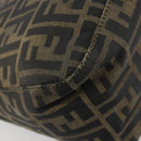 FENDI Zucca Canvas Mamma Baguette Shoulder Bag Brown Gold Tone Auth yk20702SAM-13