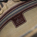 FENDI Zucca Canvas Mamma Baguette Shoulder Bag Brown Gold Tone Auth yk20702SAM-19