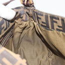 FENDI Zucca Canvas Mamma Baguette Shoulder Bag Brown Gold Tone Auth yk20702SAM-21