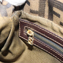 FENDI Zucca Canvas Mamma Baguette Shoulder Bag Brown Gold Tone Auth yk20702SAM-23