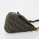 FENDI Zucca Canvas Mamma Baguette Shoulder Bag Brown Gold Tone Auth yk20702SAM-4