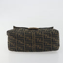 FENDI Zucca Canvas Mamma Baguette Shoulder Bag Brown Gold Tone Auth yk20702SAM-9