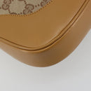 GUCCI GG Canvas Jackie Chain Shoulder Bag Beige Gold 001-4015 Auth yk20704SAV-17