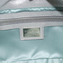 FENDI Rhinestone Mamma Baguette Bag Leather Silver 8BR600 Auth yk20705SM-16