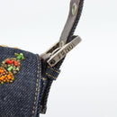 FENDI Denim Beads Mamma Baguette Shoulder Bag Multicolor Blue Auth yk20706SAM-16