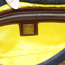FENDI Denim Beads Mamma Baguette Shoulder Bag Multicolor Blue Auth yk20706SAM-17