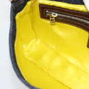 FENDI Denim Beads Mamma Baguette Shoulder Bag Multicolor Blue Auth yk20706SAM-20