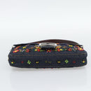 FENDI Denim Beads Mamma Baguette Shoulder Bag Multicolor Blue Auth yk20706SAM-9