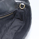 FENDI Zucca Mamma Baguette Bag Leather 2way Black Gold 8BH600 Auth yk20707SAM-18
