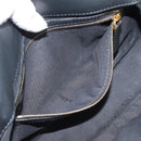 FENDI Zucca Mamma Baguette Bag Leather 2way Black Gold 8BH600 Auth yk20707SAM-21