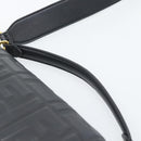 FENDI Zucca Mamma Baguette Bag Leather 2way Black Gold 8BH600 Auth yk20707SAM-7