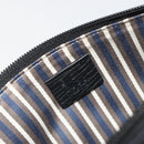 GUCCI GG Canvas Accessory Pouch Outlet Black Silver 257300 Auth yk20708SAV-16