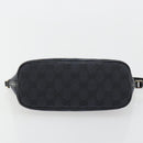 GUCCI GG Canvas Accessory Pouch Outlet Black Silver 257300 Auth yk20708SAV-9