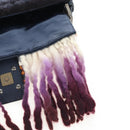 FENDI Mamma Baguette Bag Wool Sequin Metal Multicolor Gold Auth yk20710SM-23