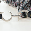 Christian Dior Saddle Bag Wool Sequins Multicolor Silver Auth yk20712SM-9