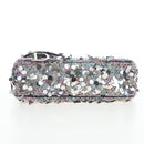 Christian Dior Saddle Bag Wool Sequins Multicolor Silver Auth yk20712SM-5