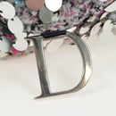 Christian Dior Saddle Bag Wool Sequins Multicolor Silver Auth yk20712SM-10