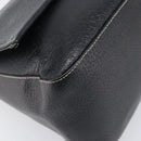 FENDI Mamma Baguette Shoulder Bag Leather Black Gold Auth yk20713M-16