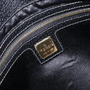 FENDI Mamma Baguette Shoulder Bag Leather Black Gold Auth yk20713M-22