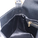 FENDI Mamma Baguette Shoulder Bag Leather Black Gold Auth yk20713M-23