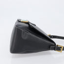 FENDI Mamma Baguette Shoulder Bag Leather Black Gold Auth yk20713M-3
