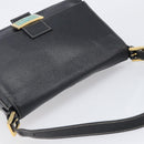 FENDI Mamma Baguette Shoulder Bag Leather Black Gold Auth yk20713M-6