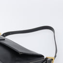 FENDI Mamma Baguette Shoulder Bag Leather Black Gold Auth yk20713M-14