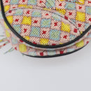 Christian Dior Saddle Bag Hand Bag beads Multicolor Gold Auth yk20714SAM-15