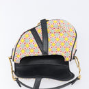 Christian Dior Saddle Bag Hand Bag beads Multicolor Gold Auth yk20714SAM-19