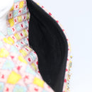 Christian Dior Saddle Bag Hand Bag beads Multicolor Gold Auth yk20714SAM-23
