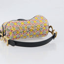 Christian Dior Saddle Bag Hand Bag beads Multicolor Gold Auth yk20714SAM-7