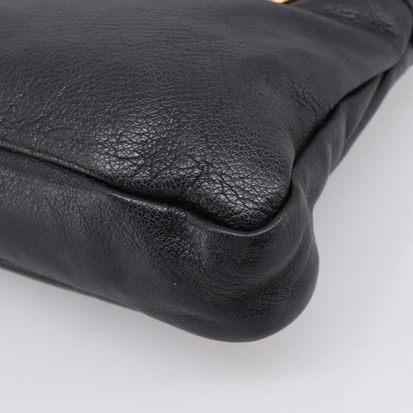 BALENCIAGA Metallic Edge Town Bag Leather 2way Black Gold 390149 Auth yk20715M