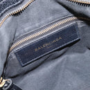 BALENCIAGA Metallic Edge Town Bag Leather 2way Black Gold 390149 Auth yk20715M-21