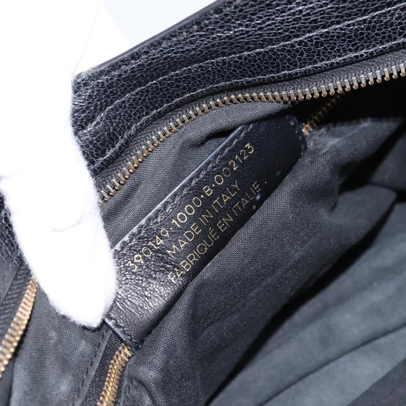 BALENCIAGA Metallic Edge Town Bag Leather 2way Black Gold 390149 Auth yk20715M