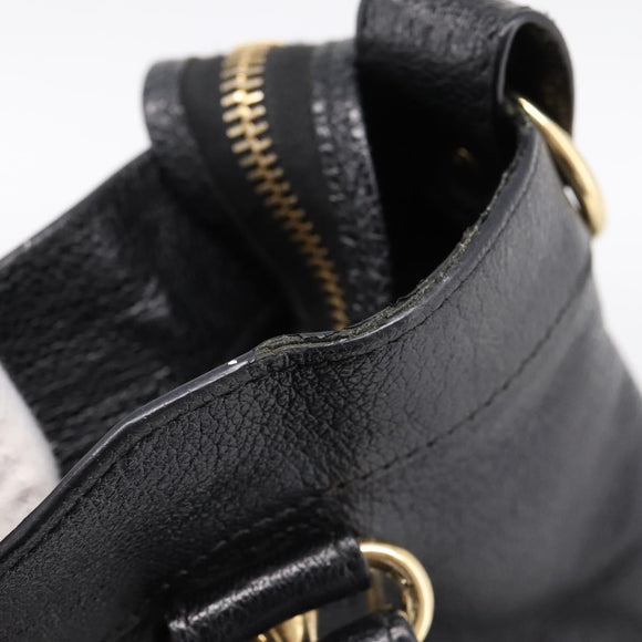 BALENCIAGA Metallic Edge Town Bag Leather 2way Black Gold 390149 Auth yk20715M