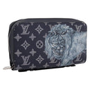 LOUIS VUITTON Monogram savanna Zippy XL Long Wallet Navy M66624 Auth yk20717SAM-1