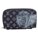 LOUIS VUITTON Monogram savanna Zippy XL Long Wallet Navy M66624 Auth yk20717SAM-13