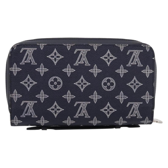 LOUIS VUITTON Monogram savanna Zippy XL Long Wallet Navy M66624 Auth yk20717SAM