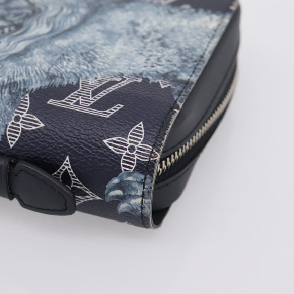 LOUIS VUITTON Monogram savanna Zippy XL Long Wallet Navy M66624 Auth yk20717SAM