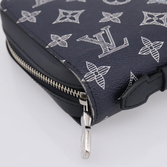 LOUIS VUITTON Monogram savanna Zippy XL Long Wallet Navy M66624 Auth yk20717SAM
