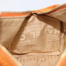 CHANEL COCO Mark Chain Shoulder Bag Suede Orange Gold CC Auth yk20718V-19